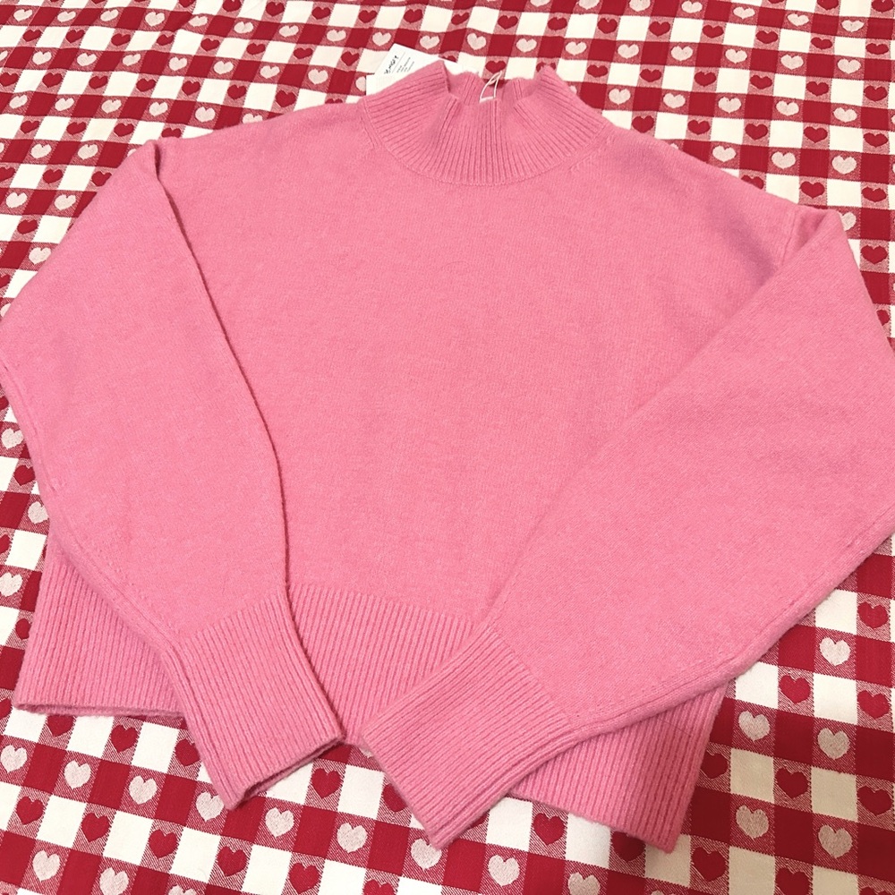 & Other Stories Mock Neck Boxy Wool Sweater NWT